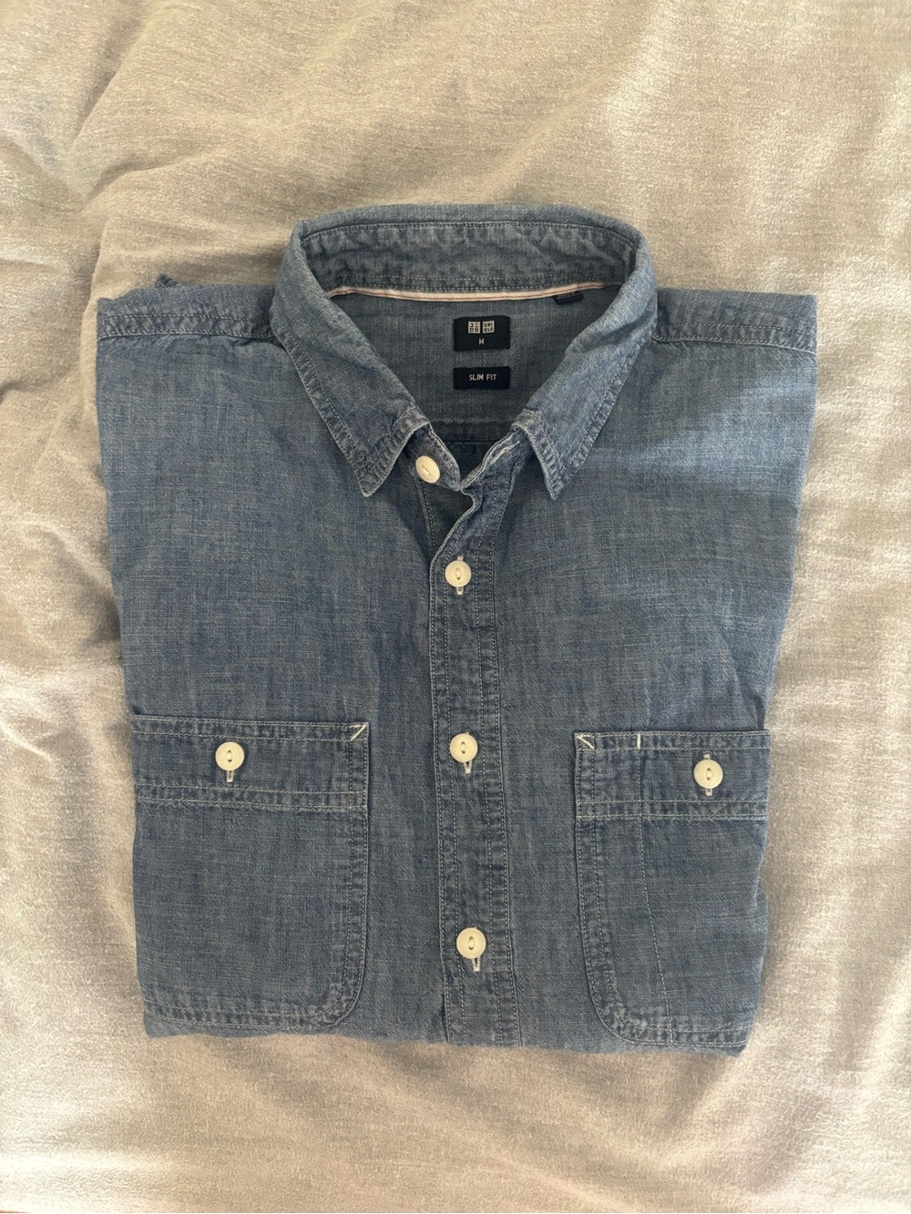 Uniqlo Two Pocket Chambray Workshirt